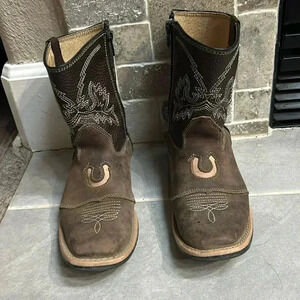 CARRETA BOOTS Cowboy Boots Embroidered leather 11